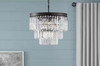 Home Decorators Collection North Falls 5-Light Black Tiered Pendant Light gallery