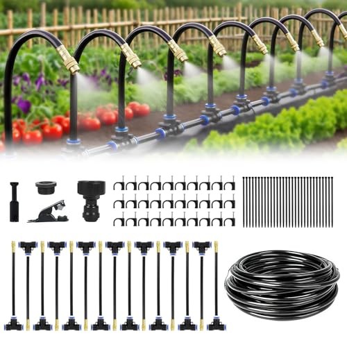 Automatic Drip Irrigation Kit - with Tool-Free Quick Connectors, 15 Copper 50FT gallery