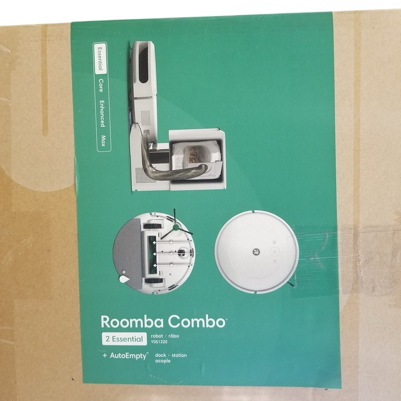 iRobot Roomba Combo 2 Robot Vacuum/Mop, 60 days of Self-Emptying White OPEN BOX gallery