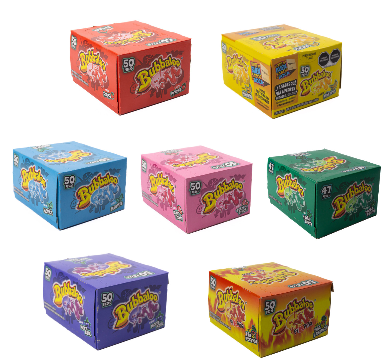 Bubbaloo Bubble Gum Assorted Flavors Mexican Chicle Candy 47 Pieces (9oz Pack) gallery