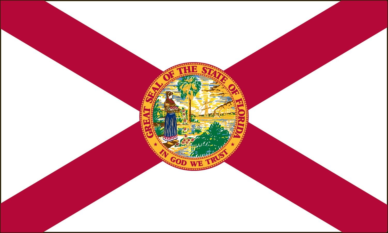 Flag 5-Foot by 8-Foot Nylon Florida State Flag with Canvas Header and Grommets gallery