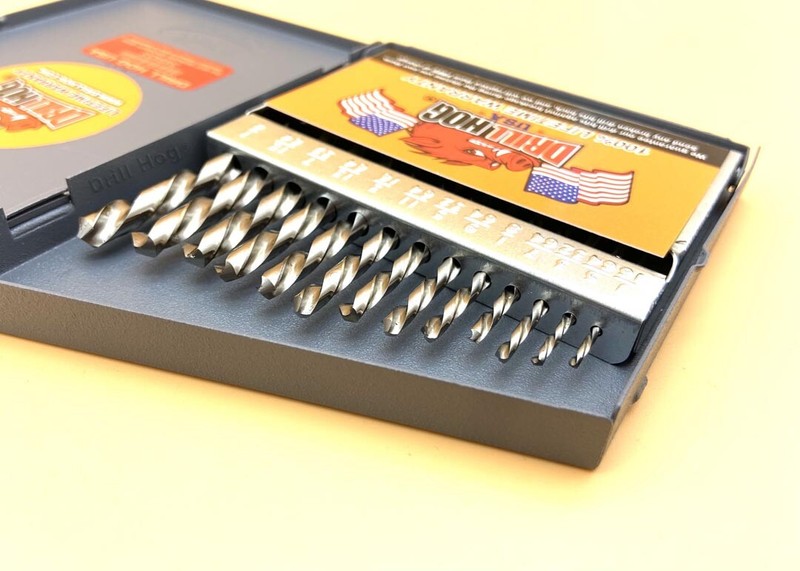 Drill Hog® Niobium Left Hand Drill Bit Set Screw Extractor Lifetime Warranty gallery