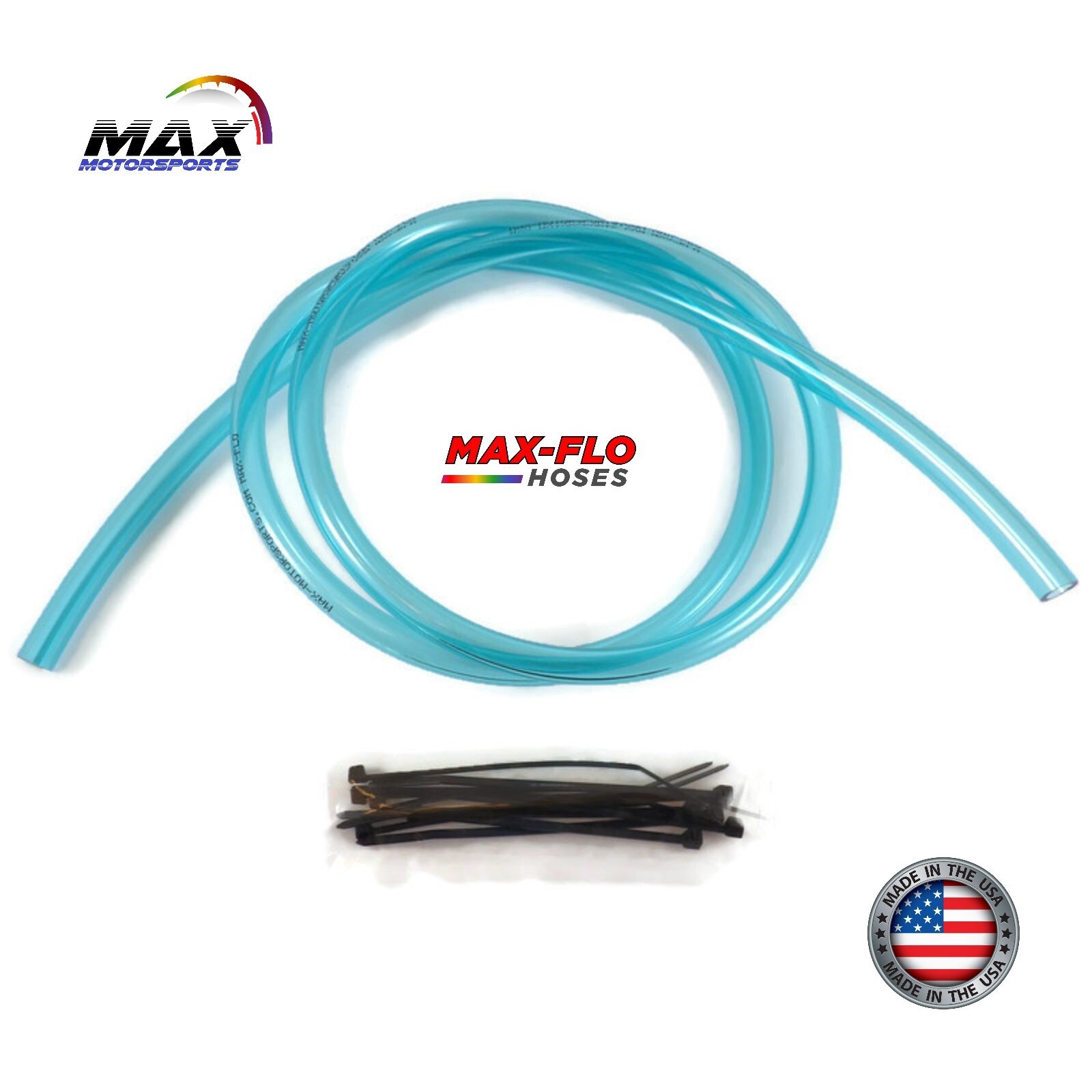 4' ft Fuel Line 3/16" ID (4.8mm) CLEAR AQUA BLUE POLYURETHANE Gas Hose Tubing gallery