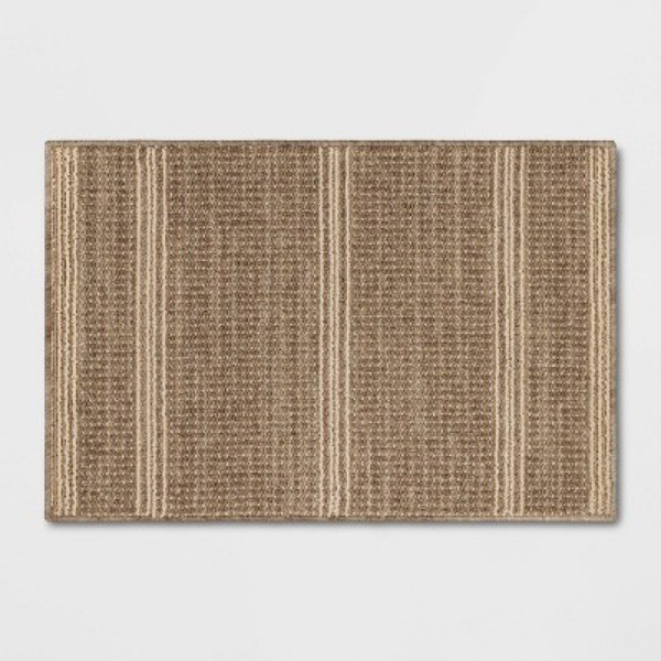 2'x3'; Washable Tufted Accent Rug Light Brown gallery