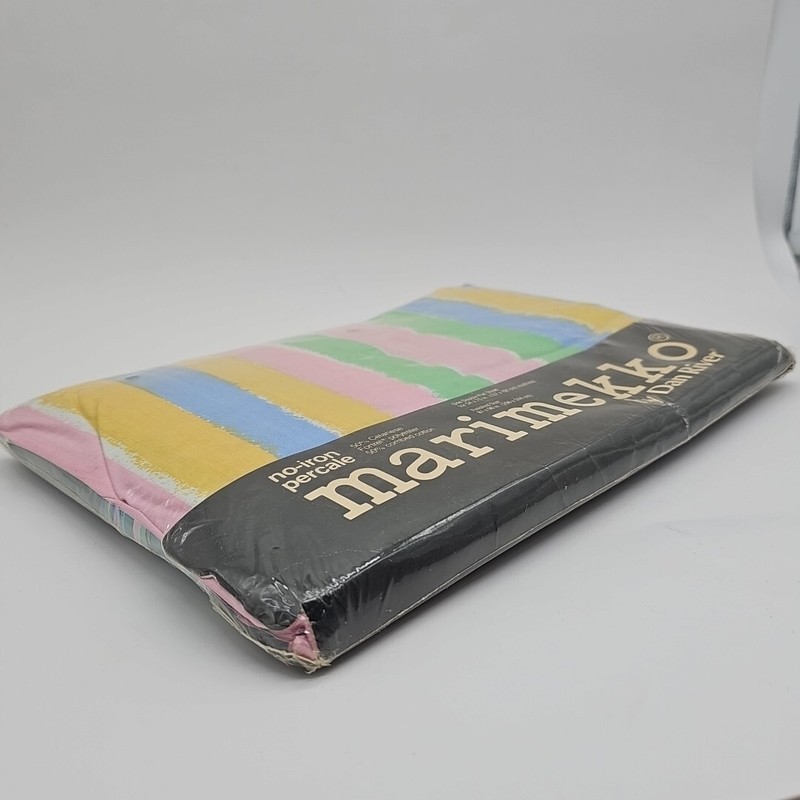 Marimekko By Dan River Multicolor Double Flat Sheet for 54 x 75 in mattress -NEW gallery