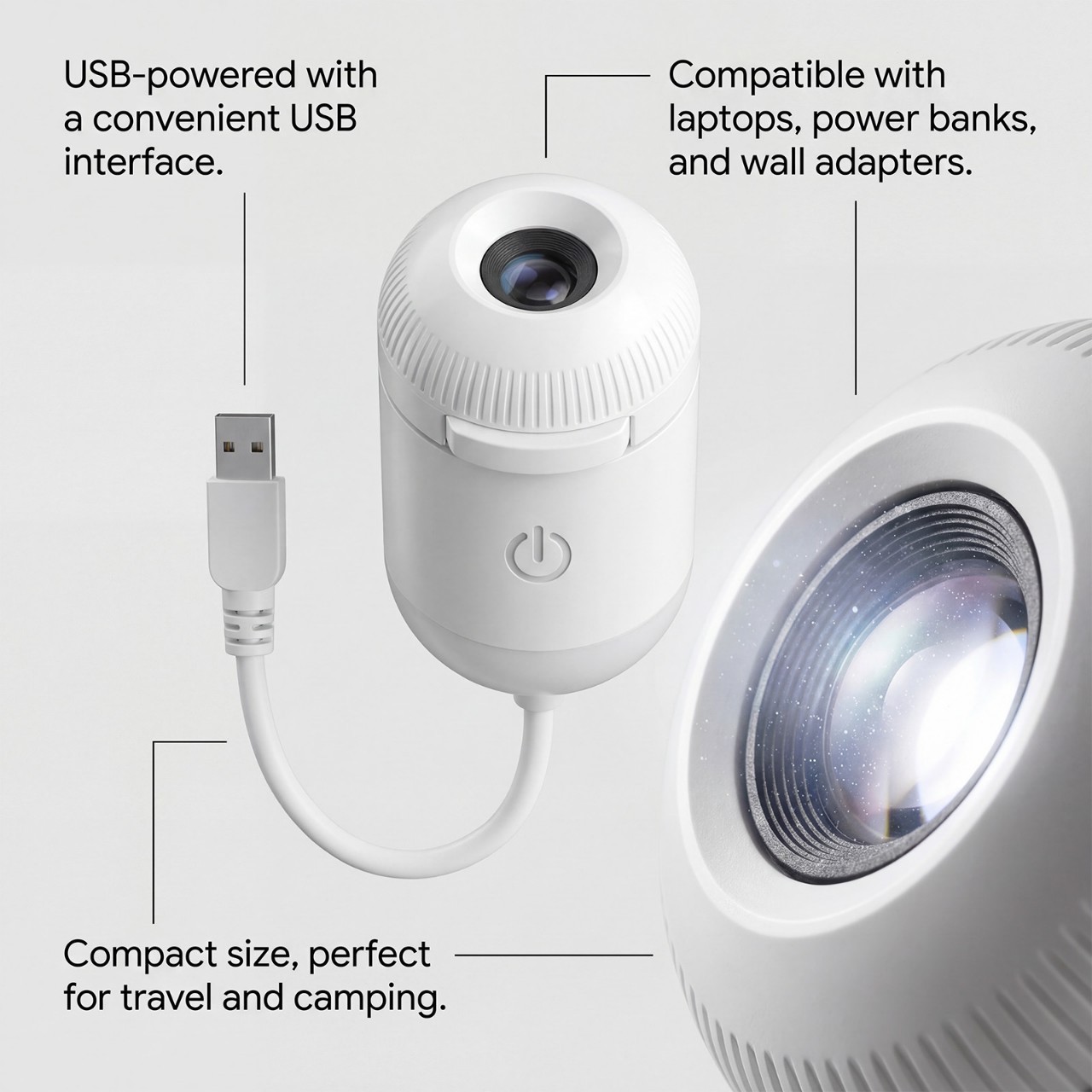 Galaxy projector, 2-in-1 starry sky projector and night light, high-resolution. gallery