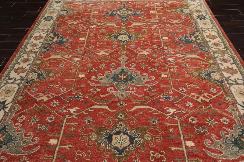 Geometric Design Handmade Hand Tufted 100% Wool Rug Color Multicolor Carpet Rug gallery