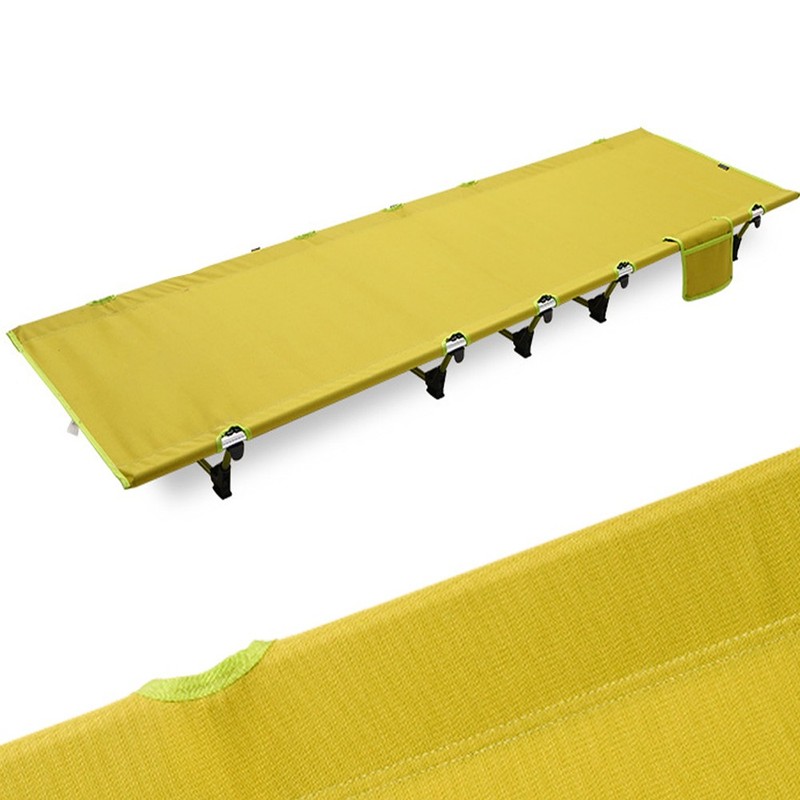 Portable Camping Cot with Side Pocket Ultralight Folding Backpacking Cot gallery
