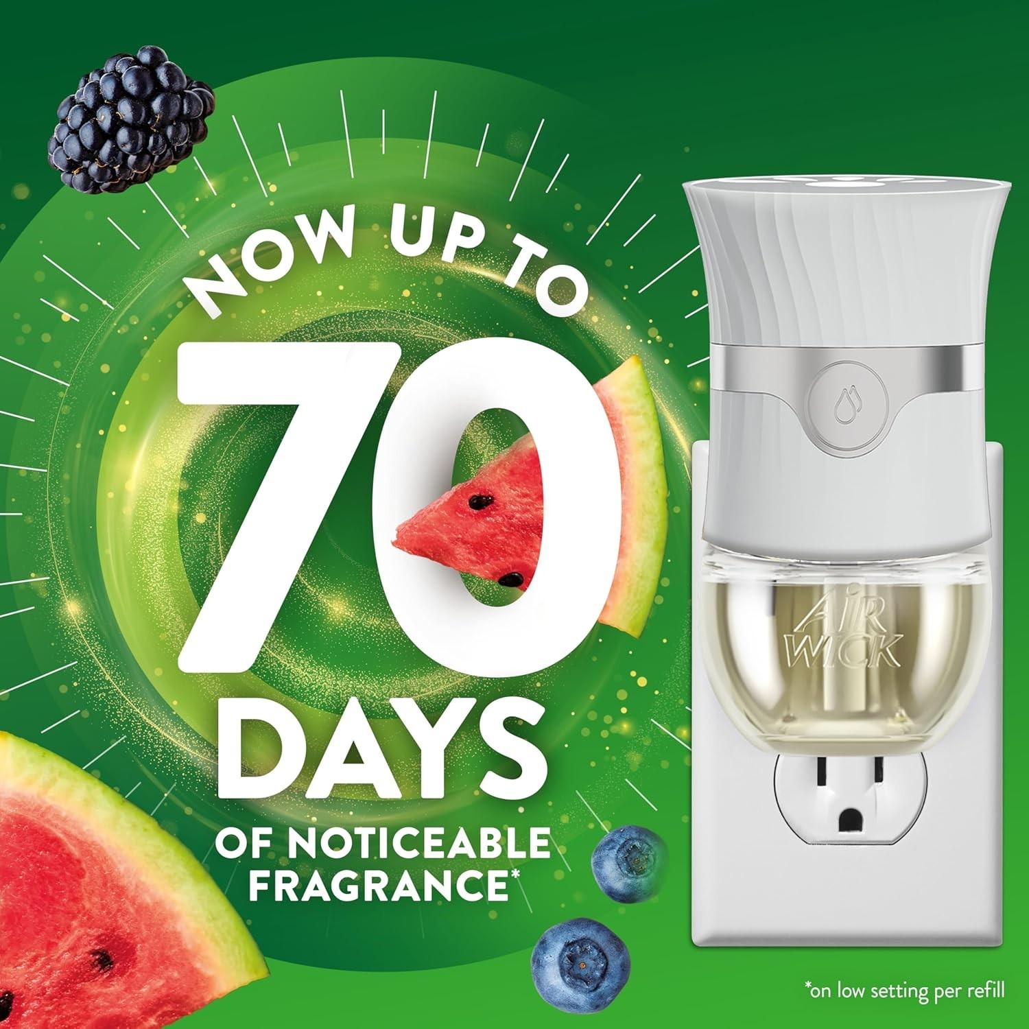 Air Wick Plug In Scented Oil Refills 4 Pack Fresh Watermelon Berries gallery