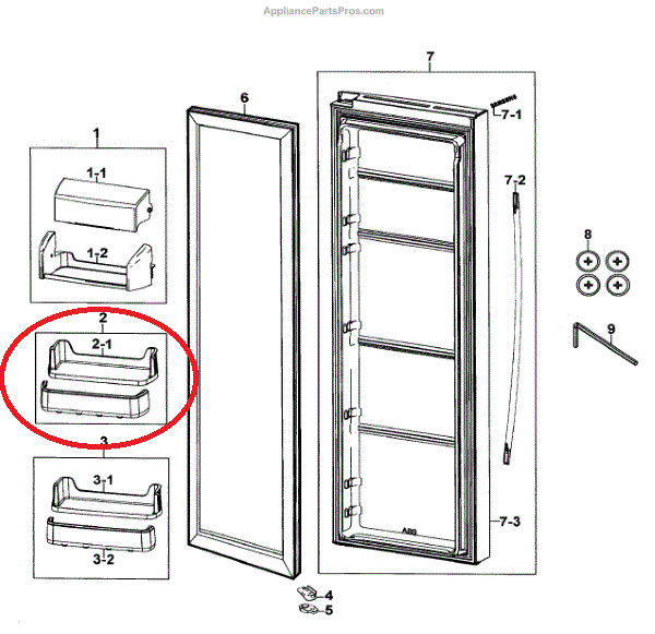 Refrigerator Door ( Upper ) Bin RS25H5111SR, RS25H5111SR/AA, RS25H5111SR/AA-0000 gallery