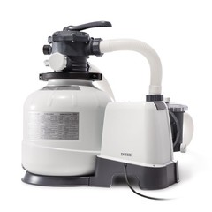 Pump 2800 GPH Sand Filter Automatic Timer Gray Intex 26647EG Pool Krystal Clear