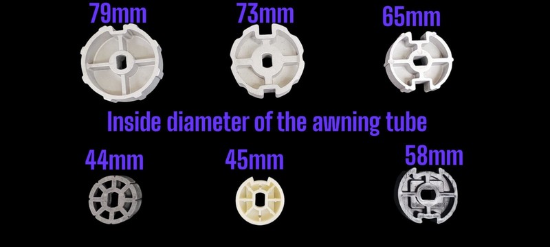 #1 Awning Replacement universal motor AC 110V 50Nm+Remote , No Hand Crank-ALPINA gallery