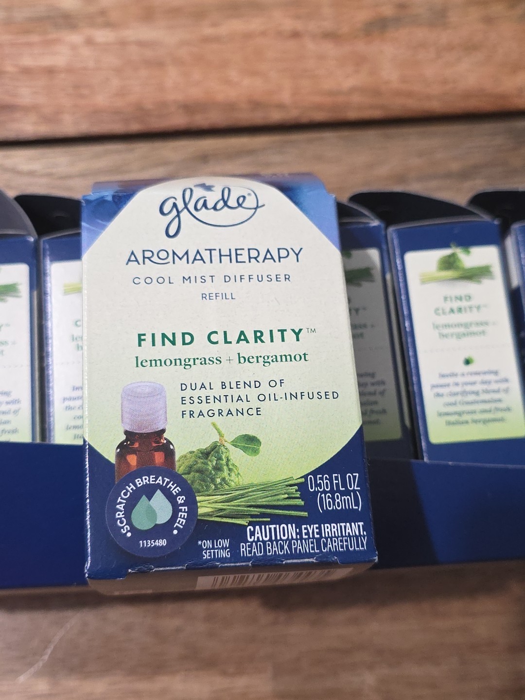 Quantity=8! Glade Aromatherapy Cool Mist Oil Diffuser Refill Lemongrass Bergamot gallery