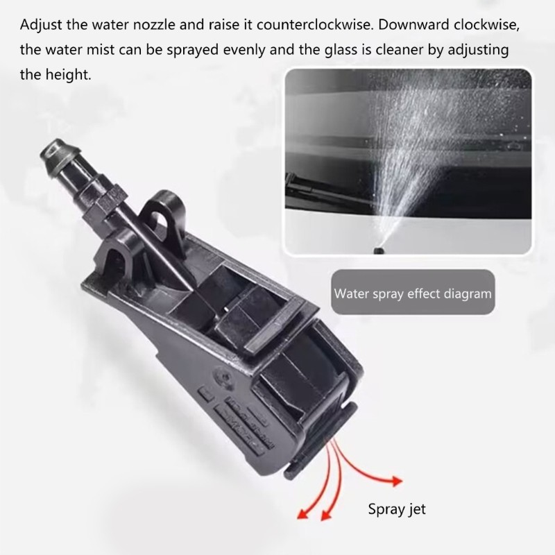 Windshield Washer Jet Nozzle for B5 Golf 6RD955985 6E0955985A Long Lasting Use gallery