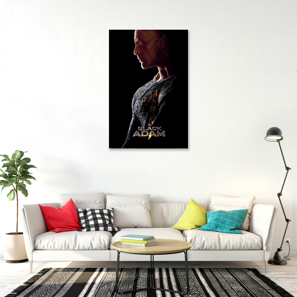 Black Adam - DC Movie Poster (Teaser - Out Of The Darkness) (Size: 24" x 36") gallery