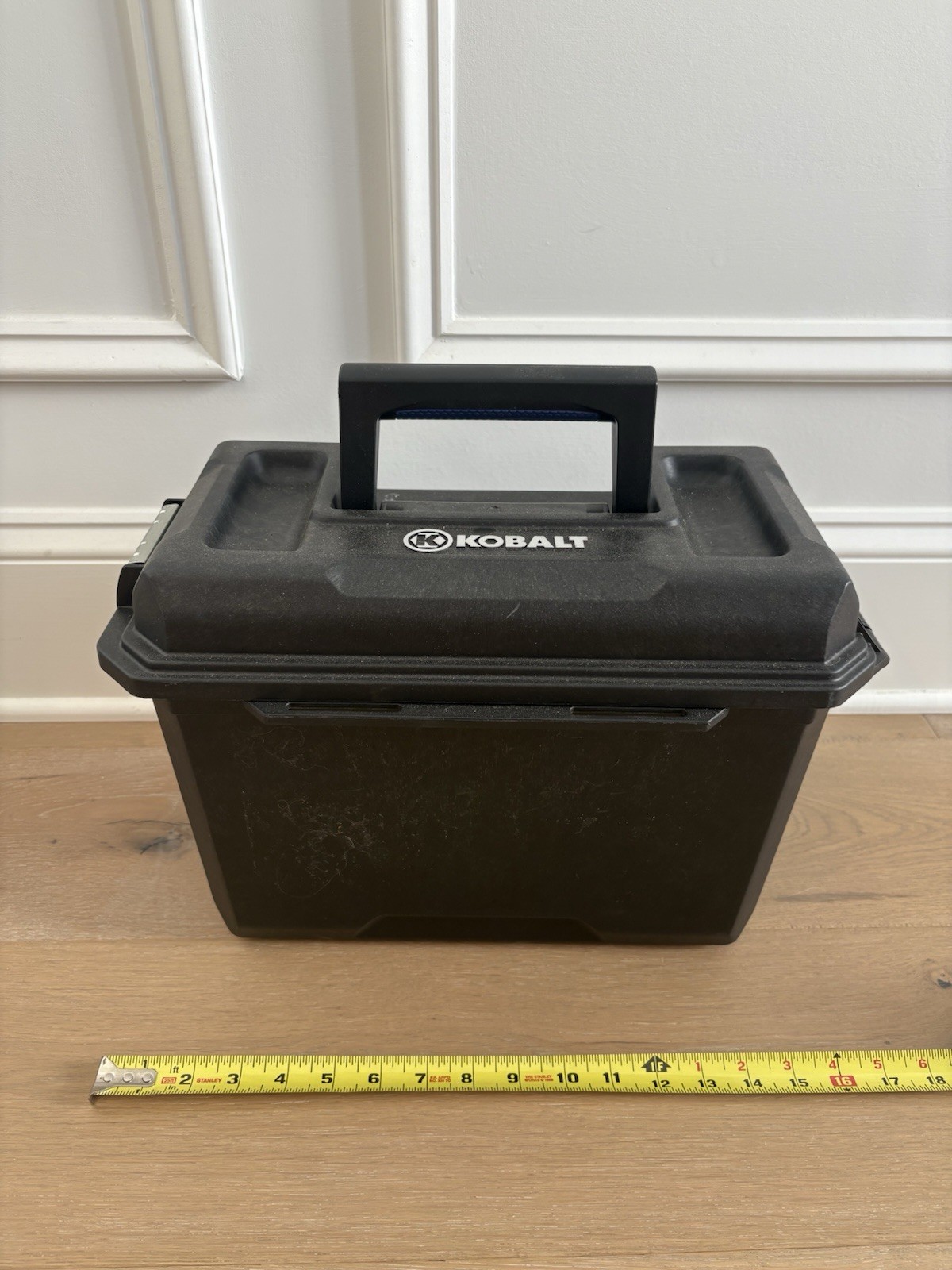 Kobalt Locking Latching 16 Inch Hard Sided Tool Box With Closed Lid And Handle gallery