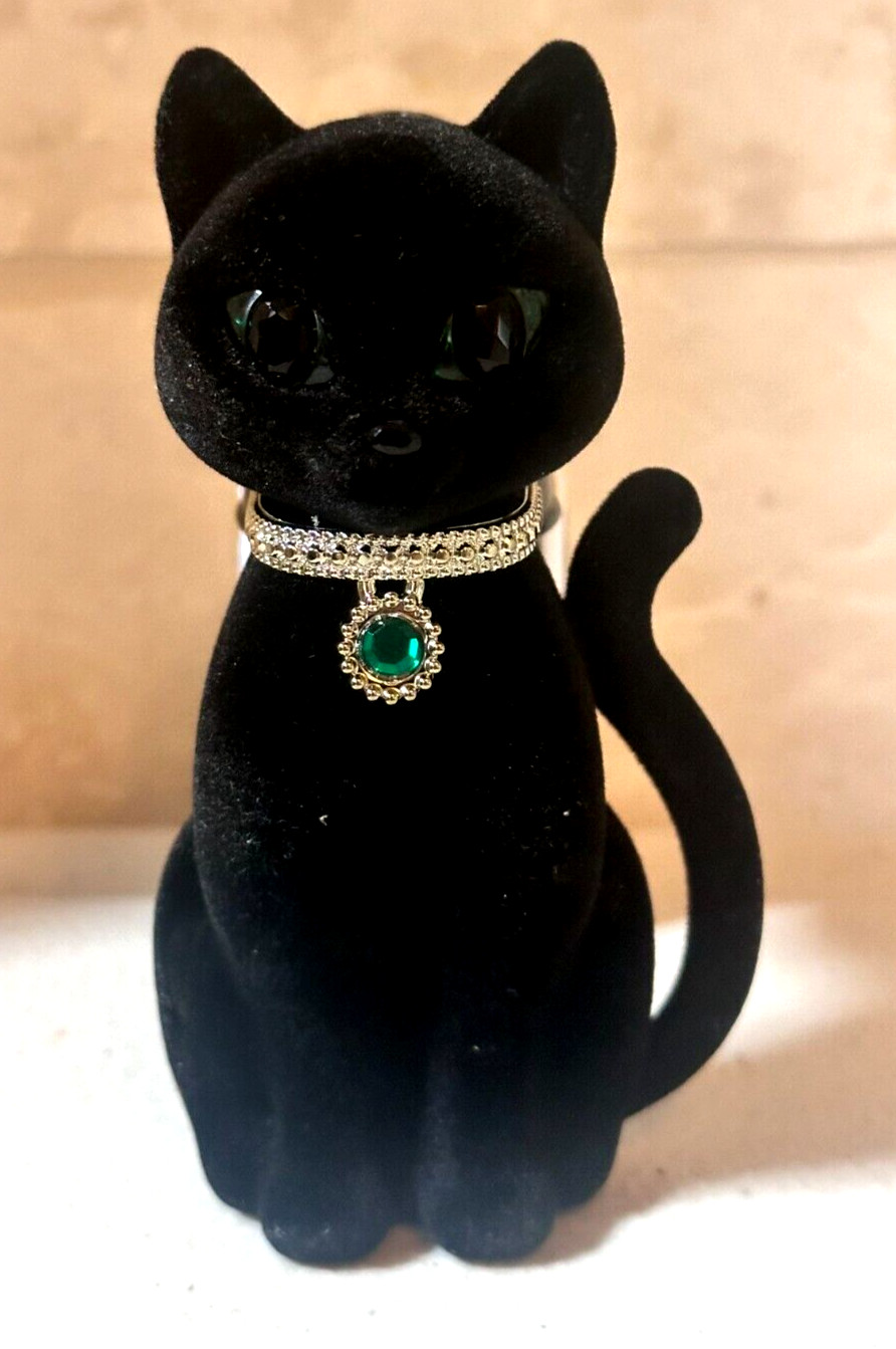 Bath & Body Works Fancy Black Cat Green Emerald Wallflower NIGHTLIGHT Plug APR gallery