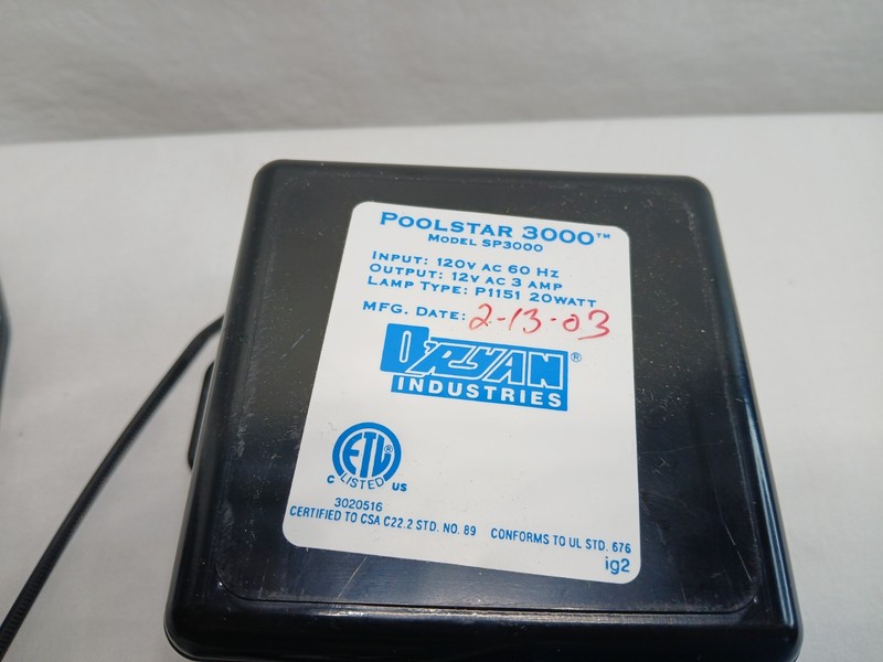 ORyan Industry Pool Star 3000 Sp3000 Light Spa And Pool PARTS ONLY READ gallery