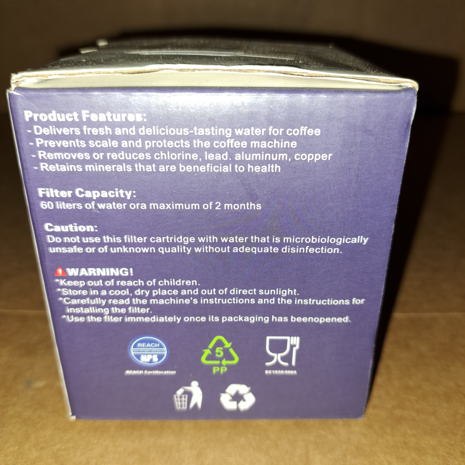 NEW Aqua Clean Water Coffee Filter Replacement #OXS001 - 1 Box 2 Filters gallery