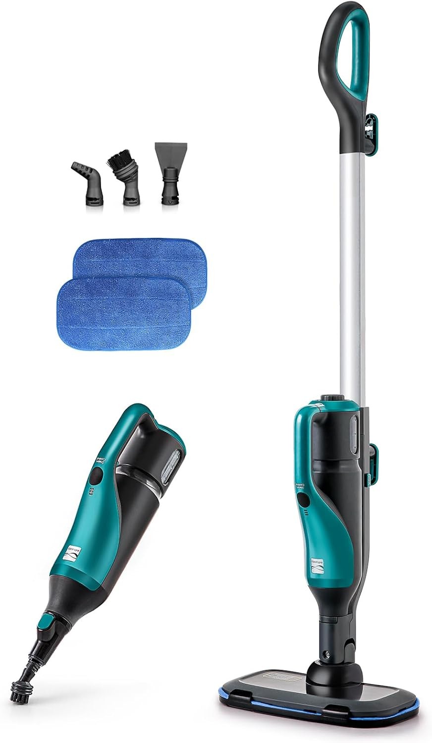 Kenmore SM2050 2-in-1 Steam Mop Hard Floor Carpet Cleaner w/2 Washable Pads gallery