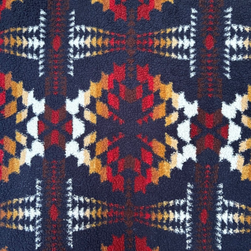Pendleton Legend Lake Blue Southwestern Sherpa Fleece Blanket Queen 106 x 92 in gallery