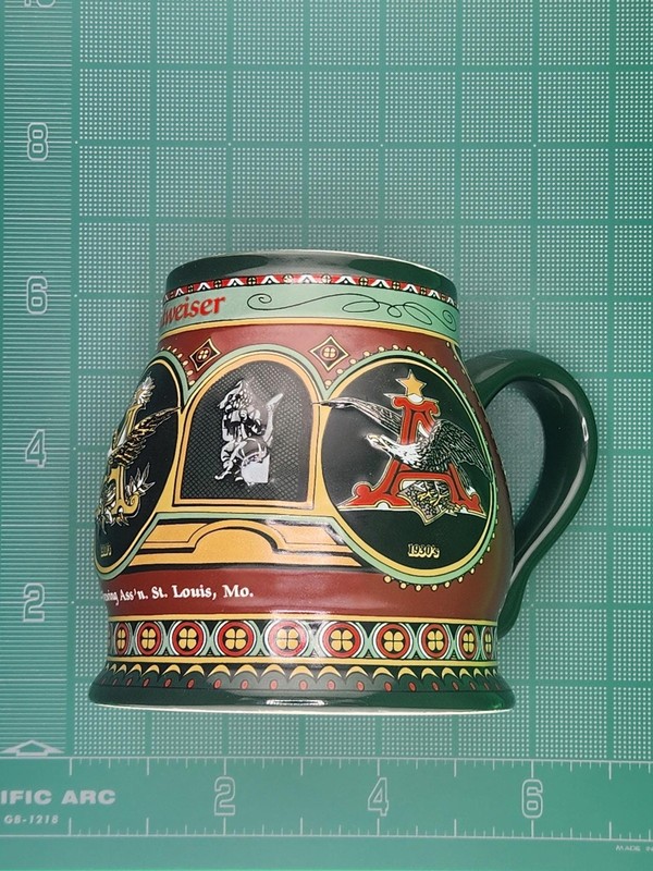Budweiser Beer Stein Eagle Series 1900 Edition Pewter Lid Collector gallery