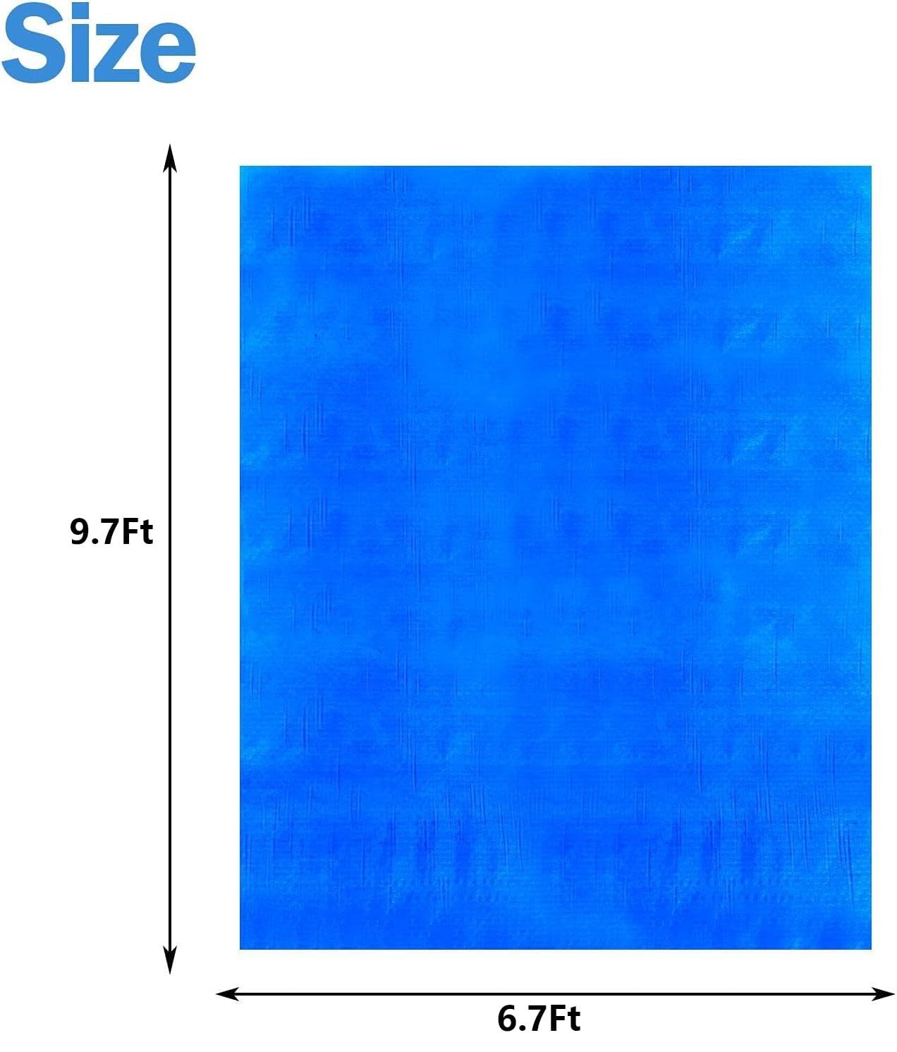 Waterproof Pool Ground Cloth 9.7x6.7 Ft HeavyDuty Tarp for Above Ground Pools gallery