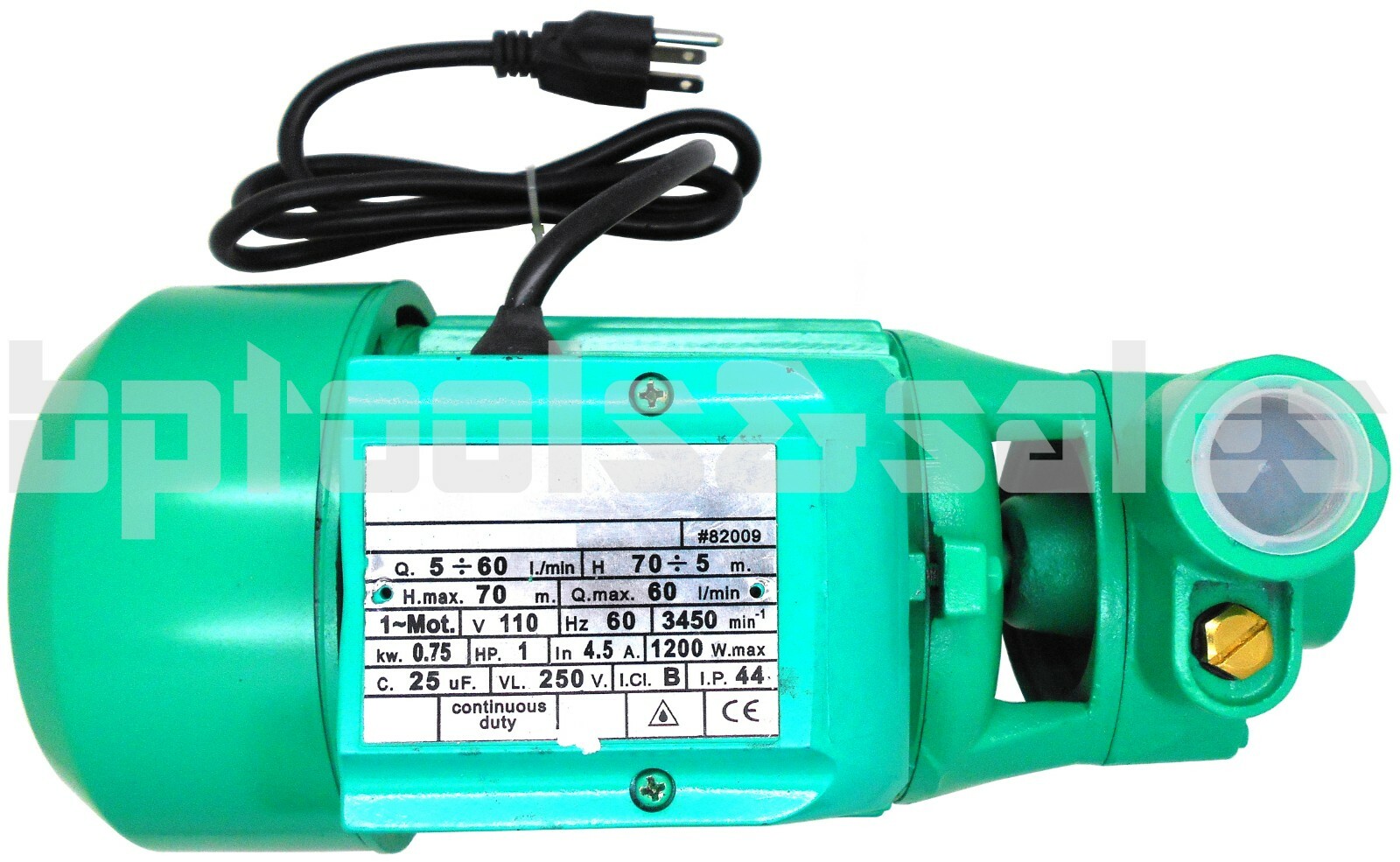 1HP CLEAR WATER PUMP ELECTRIC CENTRIFUGAL CLEAN WATER INDUSTRIAL FARM POOL POND gallery