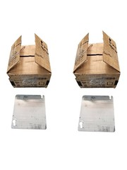 (QTY 100) Emerson 8465 Appleton Flat Electrical Box Covers 4-Inch Square