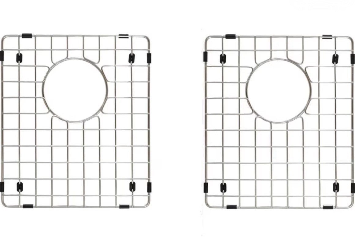 Granatan Stainless Steel Sink Protector Grids w/ Bumpers 2pk 14.5x12.5” gallery