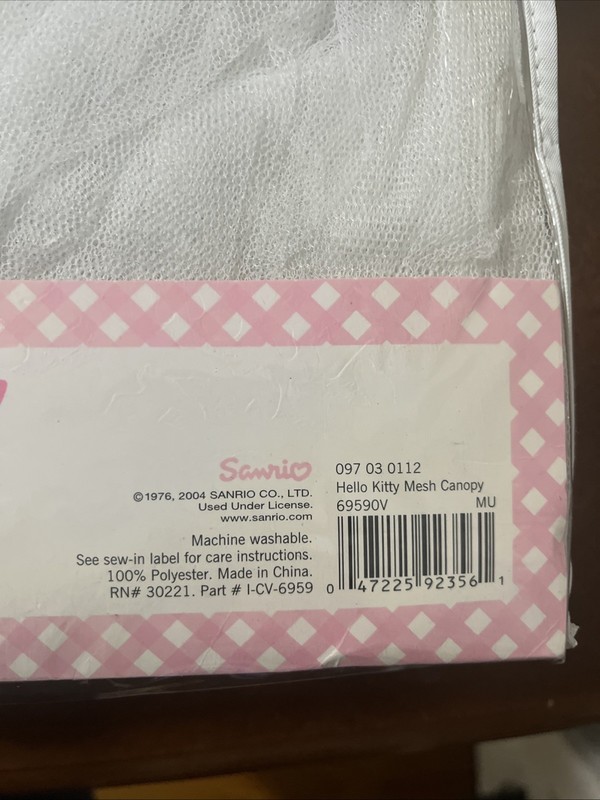 2004 Sanrio Hello Kitty Dream Net Bed Canopy NEW Princess Room Decor Rare gallery