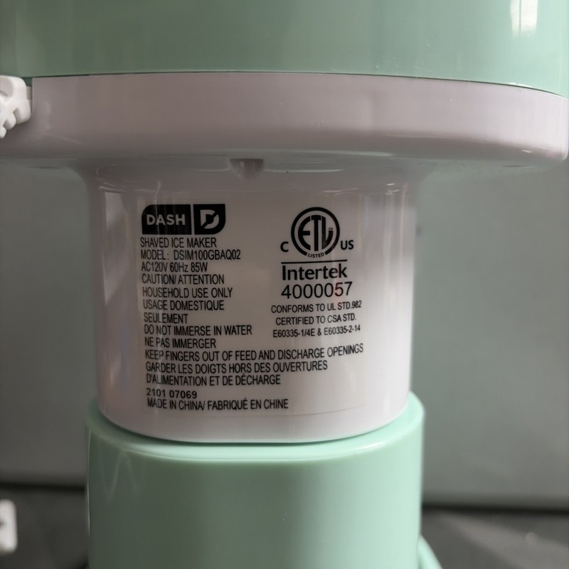 Dash Shaved Ice Maker teal- works good gallery