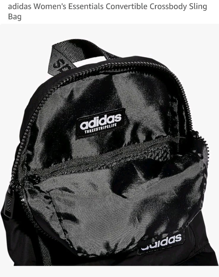 adidas ESSENTIALS CONVERTIBLE CROSSBODY BAG new 3