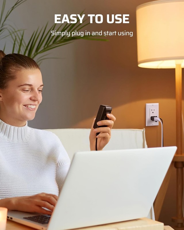 Plug in Lamp Dimmer Switch Full Range Slide Control for LED CFL Light gallery