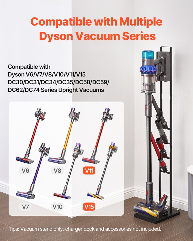 VEVOR Vacuum Stand for Dyson Multi-Models Stable Storage Bracket Holder Wheels gallery