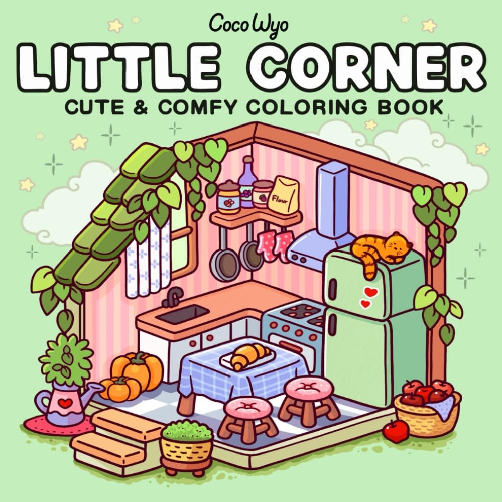 Little Corner: Coloring Book for Adults and Teens, Super Cute Designs of... gallery