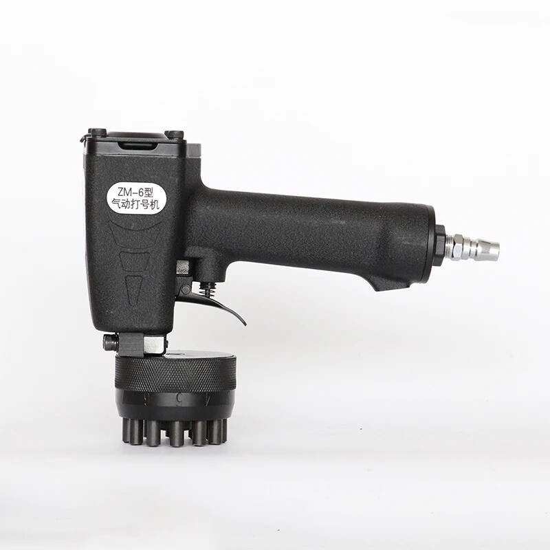 Portable Pneumatic Impact Marking Machine Metal Plate Coder Marker 0-9numbers gallery