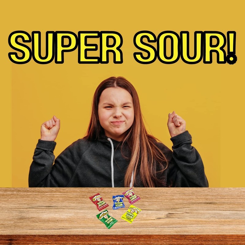 Warheads Extreme Sour Assorted Mix Flavors, Bulk Nostalgia Hard Candy (4 Pounds) gallery