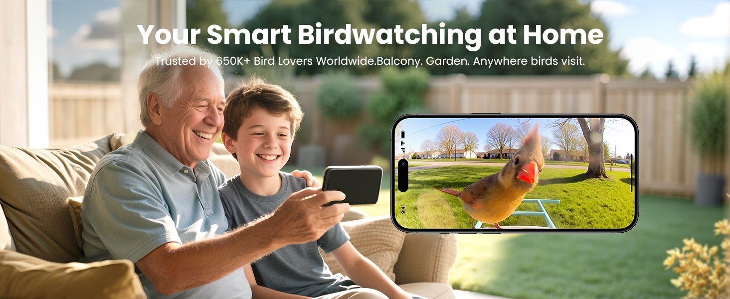 NETVUE by Birdfy Smart Bird Feeder with Camera Bird Watching Camera Auto Capture gallery