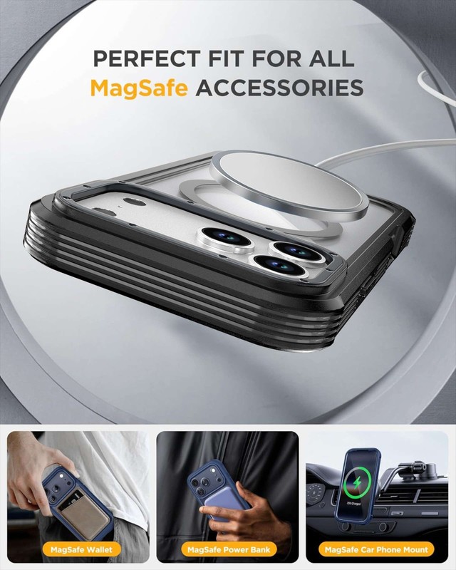 For iPhone 17 Pro Max 16 15 14 13 12 Heavy Duty Mag Safe Case Belt Clip Defender gallery