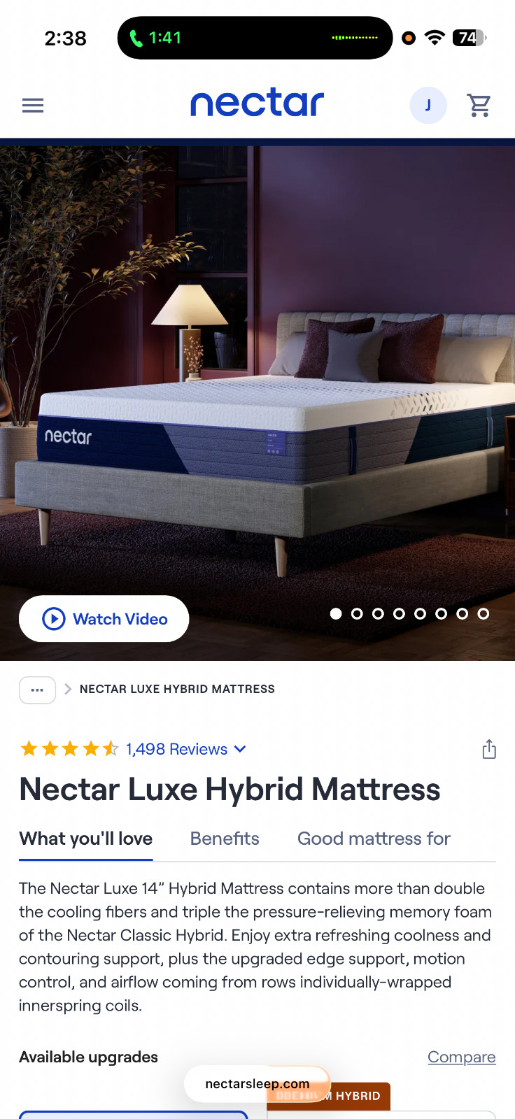 nectar premier hybrid king mattress gallery