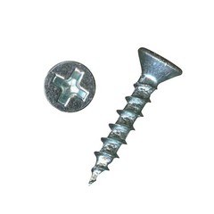 100 Pack #6 x 3/4″ Flat Head Phillips Deep Thread Wood Screws Nickel