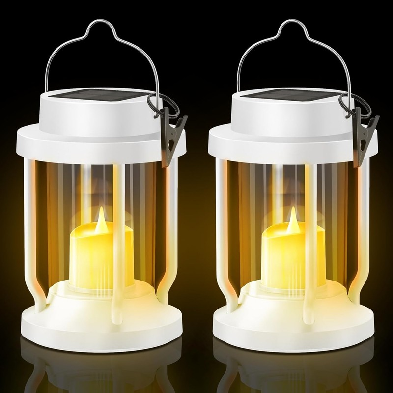 1-4x LED Solar Lantern Hanging Lights Outdoor Yard Patio Garden Waterproof Decor gallery