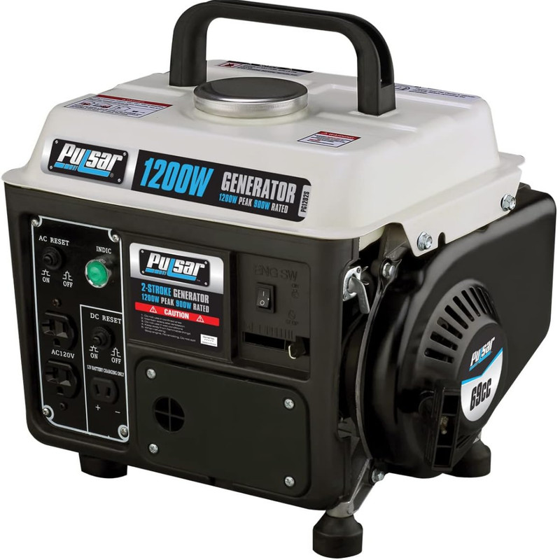 Pulsar 1,200W Carrying Handle, PG1202SA Gas-Powered Portable Generator gallery
