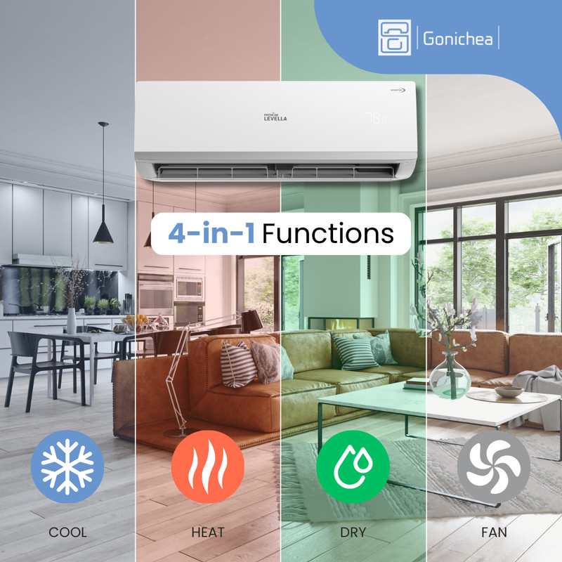 18000BTU Air Conditioner Mini Split 19 SEER2 INVERTER AC Ductless Heat Pump 220V gallery