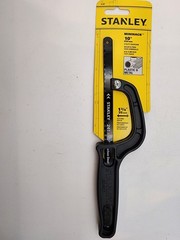 NEW STANLEY MINI HACK UTILITY HACKSAW WITH 10″ BLADE