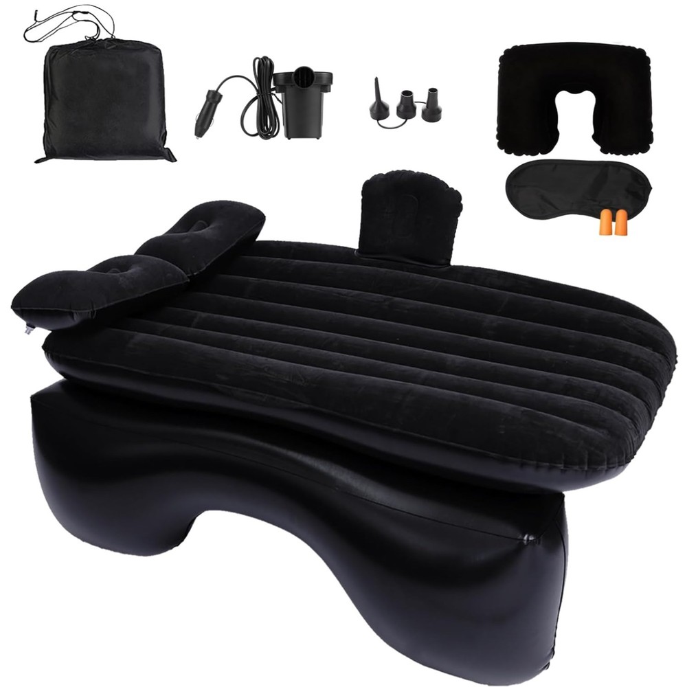 Inflatable Back Seat Bed with Air Pump