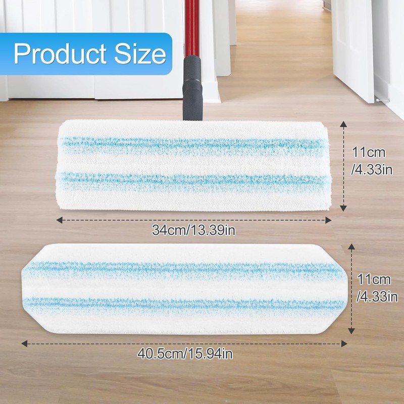 Mop Pads Replacements Compatible with O Cedar H2prO Flat Mop System Microfibe... gallery