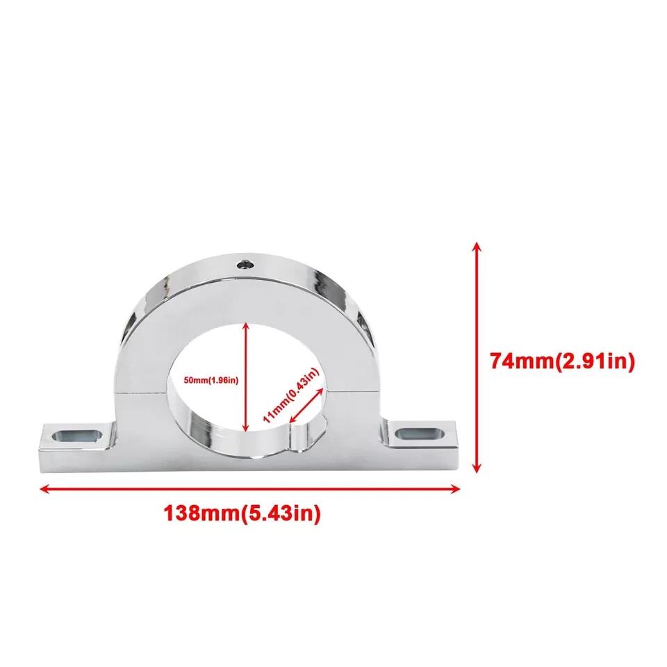 Aluminum Universal Steering Billet 2" Steering Column Keyed No Drop Mount for... gallery