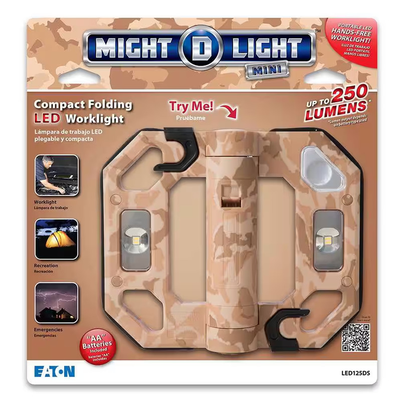 200-Lumen Mini Compact Folding LED Work Light - Desert Sand NEW gallery
